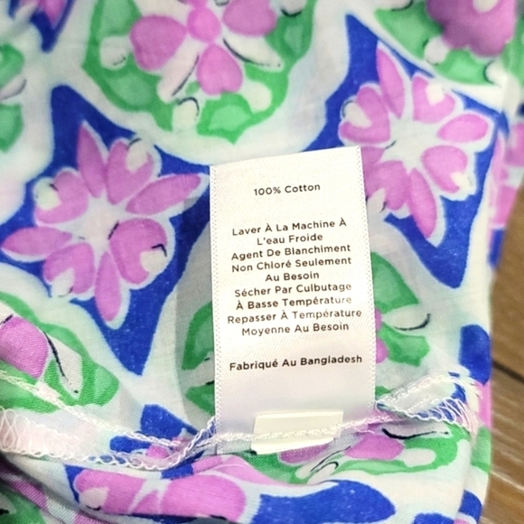 Talbots Split Neck Pin-tuck Top - Medallion Size XL - Picture 12 of 13